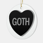 Candy Heart - Goth Keramisch Ornament (Links)