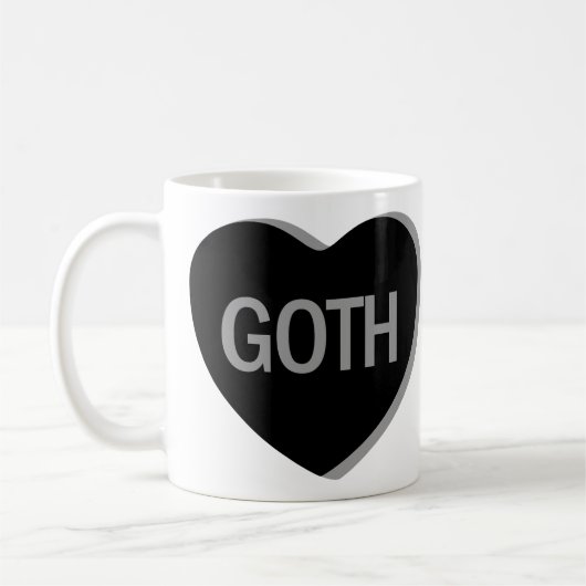 Candy Heart - Goth Koffiemok (Links)