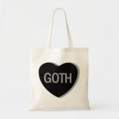 Candy Heart - Goth Tote Bag (Voorkant)