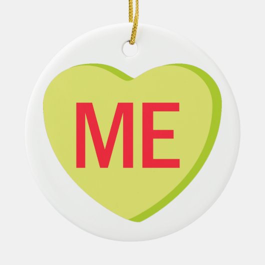 Candy Heart - IK Keramisch Ornament (Voorkant)