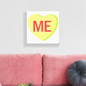 Candy Heart - ME Canvas Afdruk (Insitu (Woonkamer))