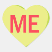 Candy Heart - ME Hart Sticker (Voorkant)