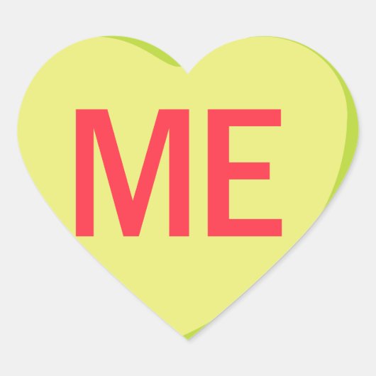 Candy Heart - ME Hart Sticker (Voorkant)