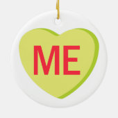 Candy Heart - ME Keramisch Ornament (Achterkant)
