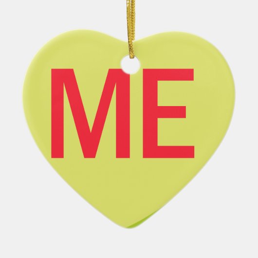Candy Heart - ME Keramisch Ornament (Voorkant)
