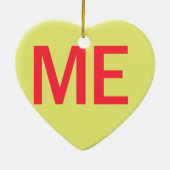 Candy Heart - ME Keramisch Ornament (Achterkant)