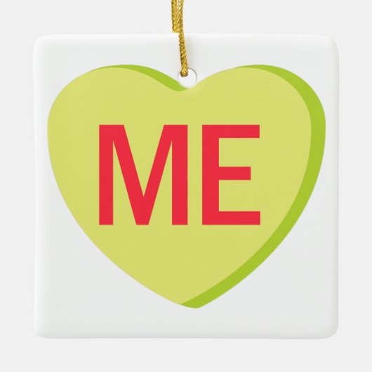 Candy Heart - ME Keramisch Ornament (Voorkant)