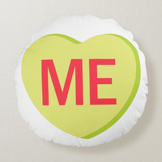 Candy Heart - ME Rond Kussen (Voorkant)