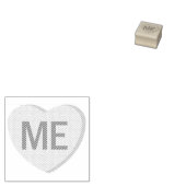 Candy Heart - ME Rubberstempel (Gestempeld)