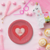 Candy Heart Valentijnspapier Coaster Papieren Bordje (Feest)
