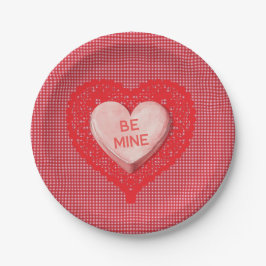 Candy Heart Valentijnspapier Coaster Papieren Bordje