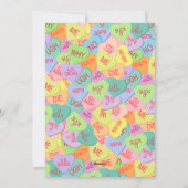 Candy Hearts Patroon - SFW Feestdagenkaart (Achterkant)