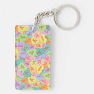 Candy Hearts Patroon - SFW Sleutelhanger