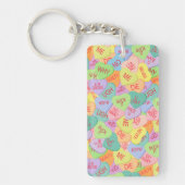 Candy Hearts Patroon - SFW Sleutelhanger (Voorkant)