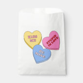Candy Hearts Valentijnsdag Bedankzakje (Voorkant)
