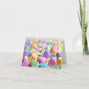 Candy Hearts Valentijnsdag Feestdagen Kaart