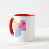 Candy Hearts Valentijnsdag Mok (Voorkant links)