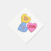 Candy Hearts Valentijnsdag Servet (Hoek)