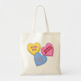 Candy Hearts Valentijnsdag Tote Bag