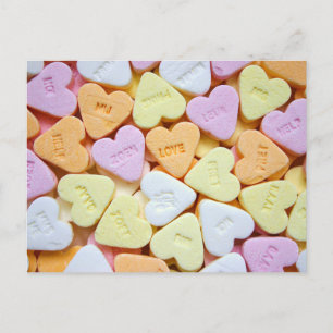 Candy Hearts Valentine's Day Briefkaart