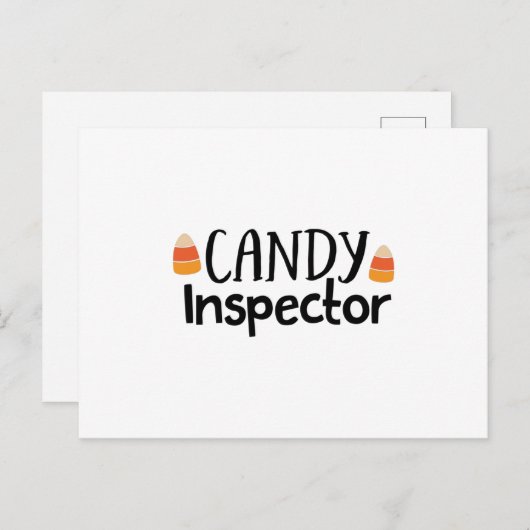 Candy inspector briefkaart (Voorkant / Achterkant)