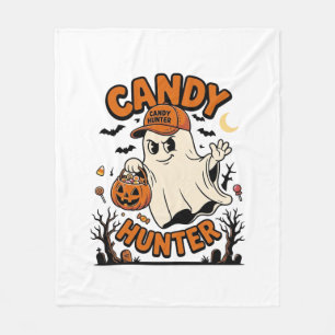 Candy Jager Halloween Geest Pompoen Emmer_1 Fleece Deken