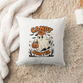 Candy Jager Halloween Geest Pompoen Emmer_1 Kussen (Deken)