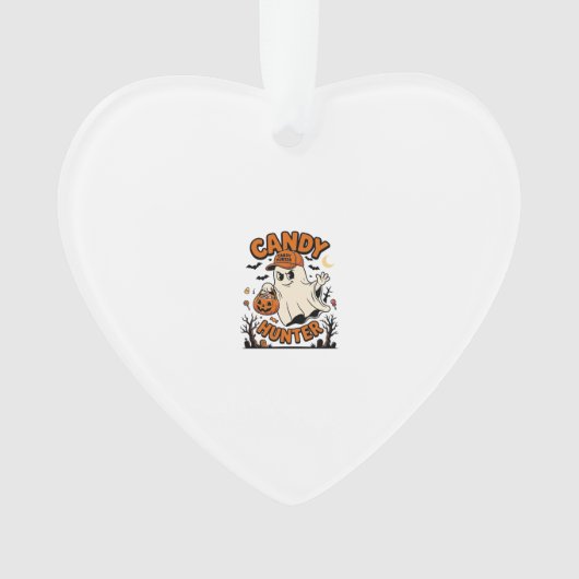 Candy Jager Halloween Geest Pompoen Emmer_1 Ornament (voorkant)