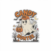 Candy Jager Halloween Geest Pompoen Emmer_1 Sticker (Voorkant)