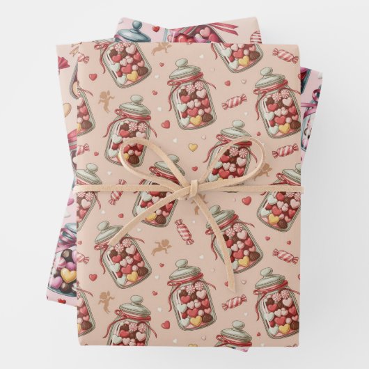 Candy jars and sweets inpakpapier vel (In situ)