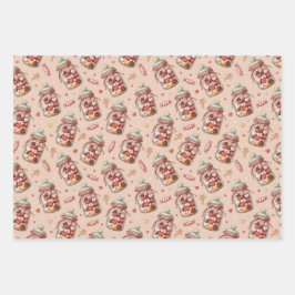 Candy jars and sweets inpakpapier vel