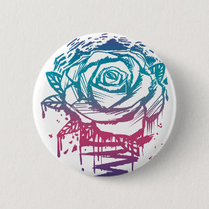 Candy Kleur Roos Ronde Button 5,7 Cm
