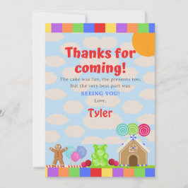 Candy Land bedankkaart