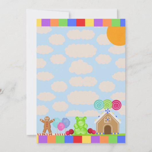 Candy Land bedankkaart (Achterkant)