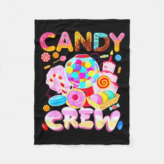 Candy Land Candy Crew Party Halloween Costumes Adu Fleece Deken (Voorkant)