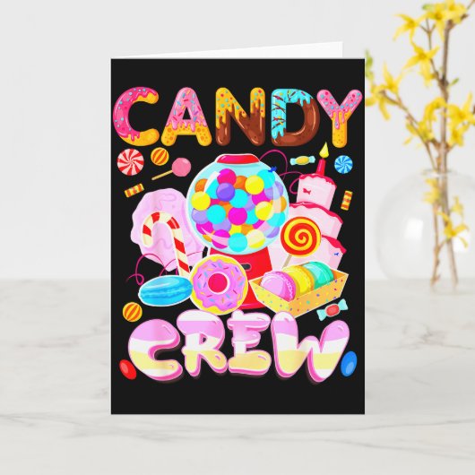 Candy Land Candy Crew Party Halloween Costumes Adu Kaart (Gele Bloem)