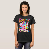 Candy Land Candy Crew Party Halloween Costumes Adu T-shirt (Voorkant volledig)