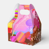 Candy Land Feest Fantasie Snoepjes Verjaardag Bedankdoosjes (Voorkant Zijde)