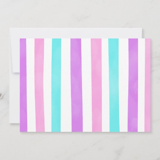 Candy land foto uitnodiging (Achterkant)