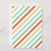 Candy Land Girl Birthday Invitation Kaart (Achterkant)