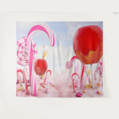 Candy Land Meisjesfeest Achtergrond Wandkleed (Voorkant (horizontaal))