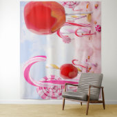 Candy Land Meisjesfeest Achtergrond Wandkleed (In situ)