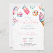 Candy Land Sweets Baby Shower Kaart (Voorkant)