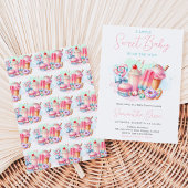 Candy land Sweets Baby Shower Kaart