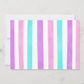 Candy land verjaardagsfoto uitnodiging (Achterkant)