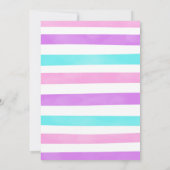 Candy land verjaardagsuitnodiging kaart (Achterkant)