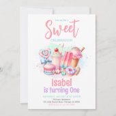 Candy Land Zoete Verjaardag Kaart (Voorkant)