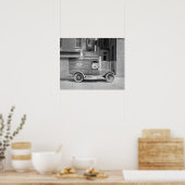 Candy leveringswagen, 1926. Oude foto Poster (Keuken)