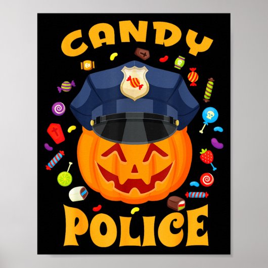 Candy Lice Halloween Party Costume Security Funny Poster (Voorkant)