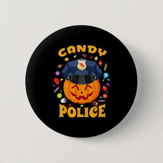 Candy Lice Halloween Party Costume Security Funny  Ronde Button 5,7 Cm (Voorkant)